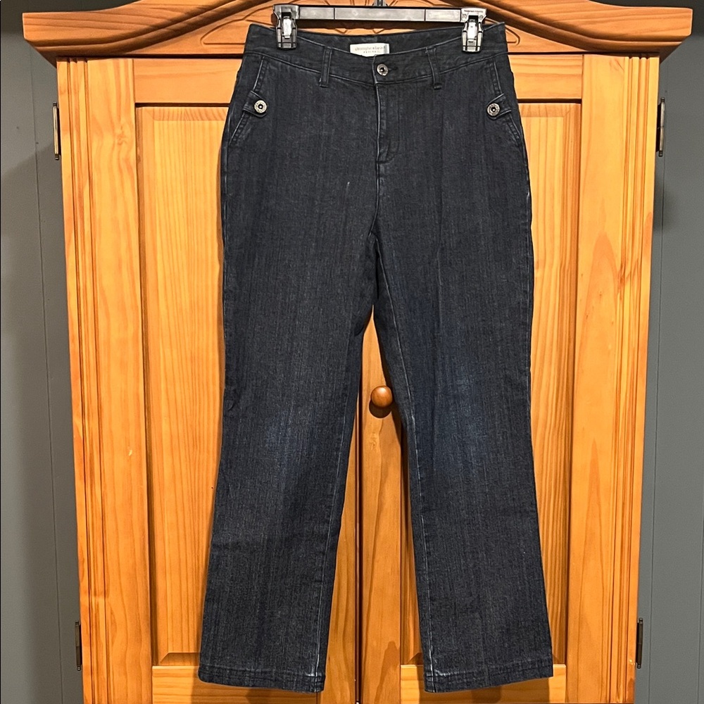 Christopher & Banks Dark Blue Straight Leg Jeans